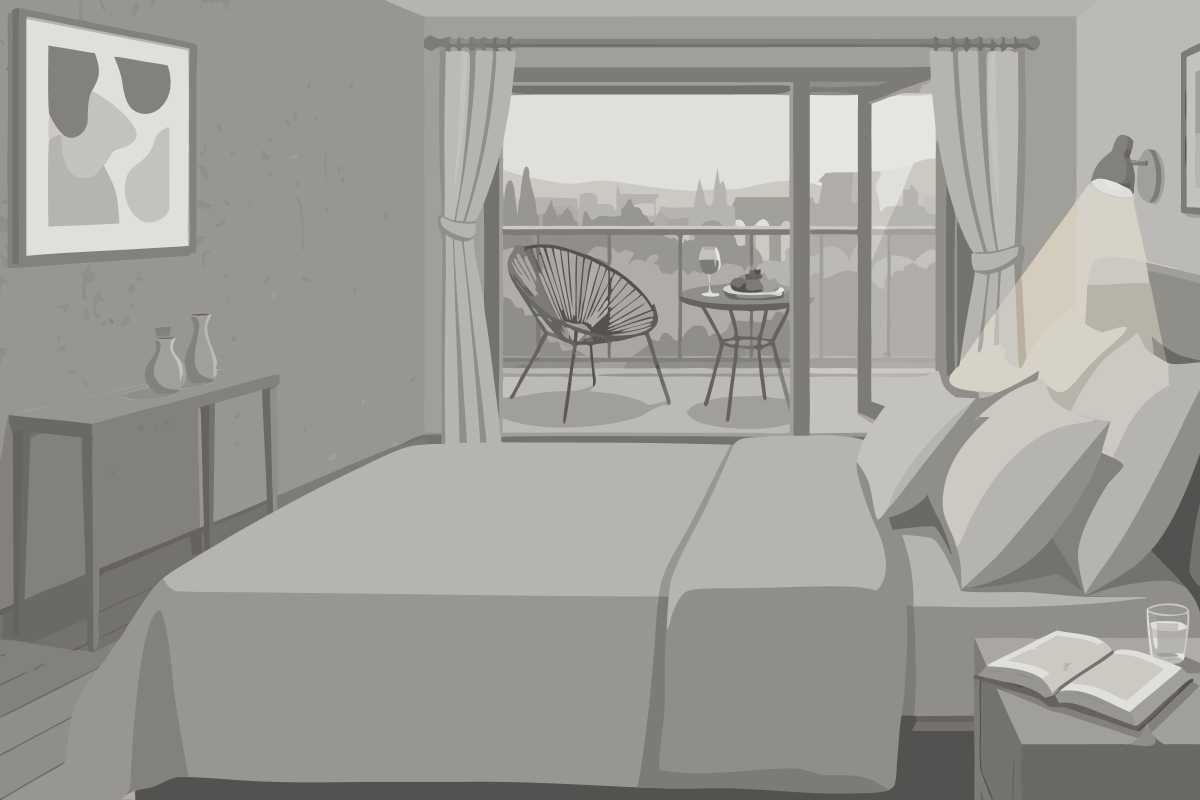 Habitación Triple con balcón
